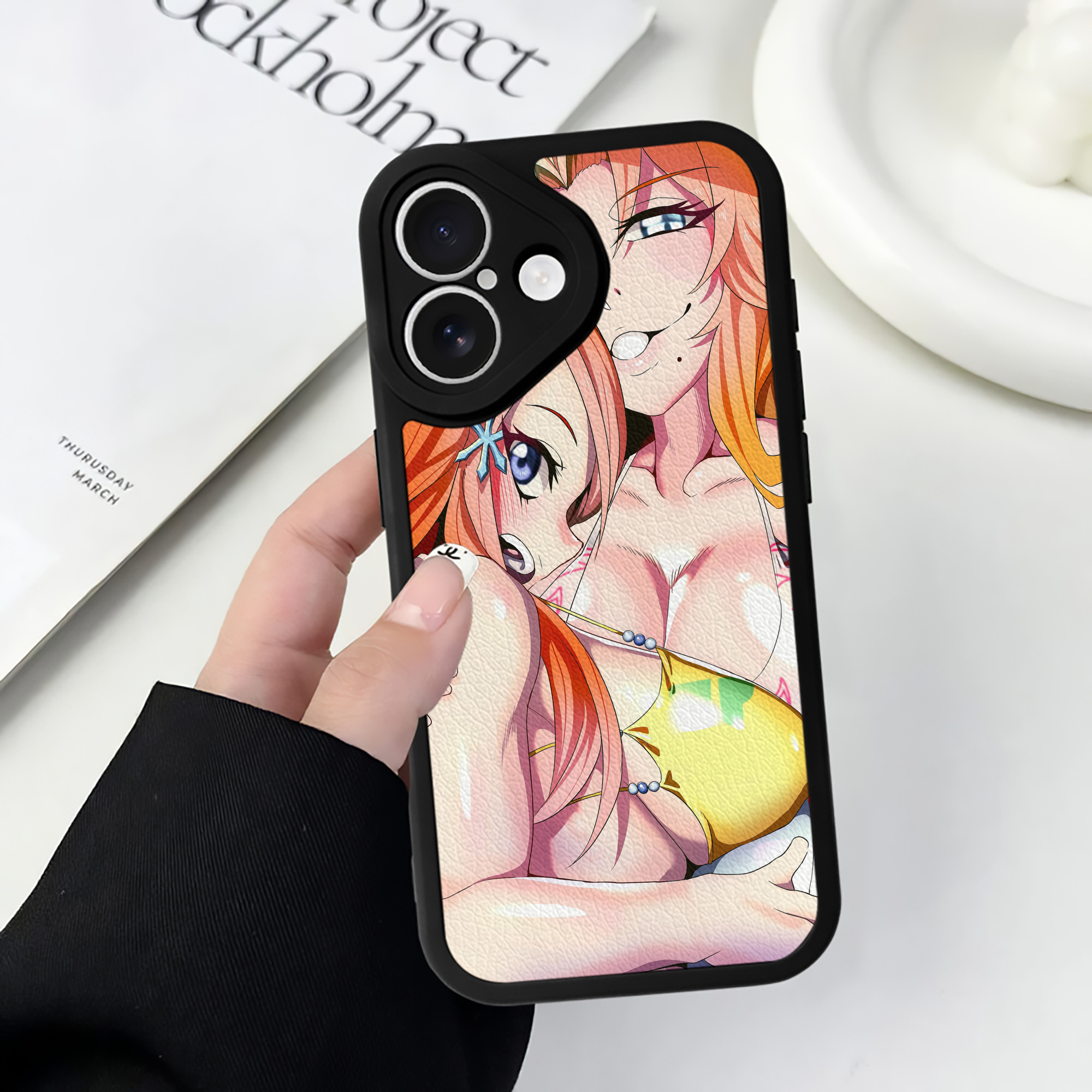 （画像用） ブリーチ BLEACH 【iPhone 16シリーズ対応】シリコンスマホケース（レザー調） 材質：シリコン
